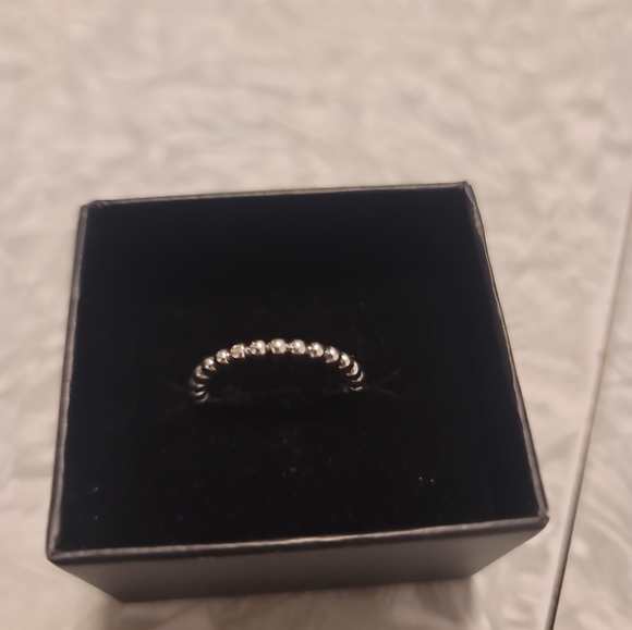 *Sold* Pandora Ale Sterling Silver Beaded Ring Size 7 - Picture 1 of 7